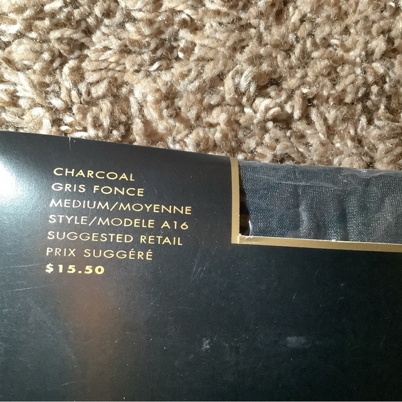 Donna Karan essential toners pantyhose, style A16, color charcoal, size: M - Picture 4 of 12